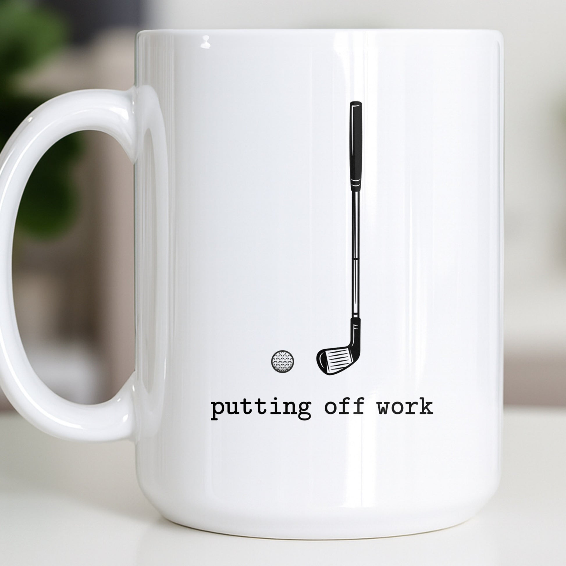 Putting Off Work Golf Club and Ball Design