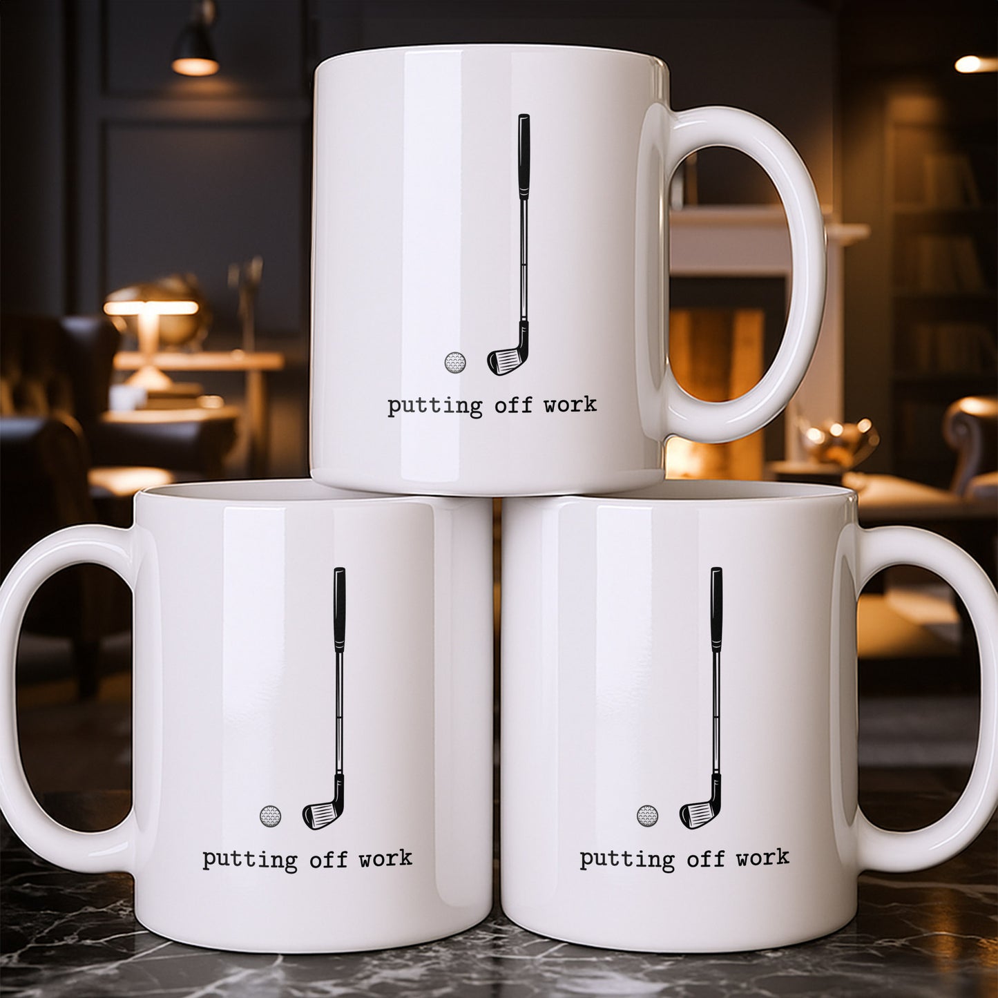 Putting Off Work Golf Club and Ball Design