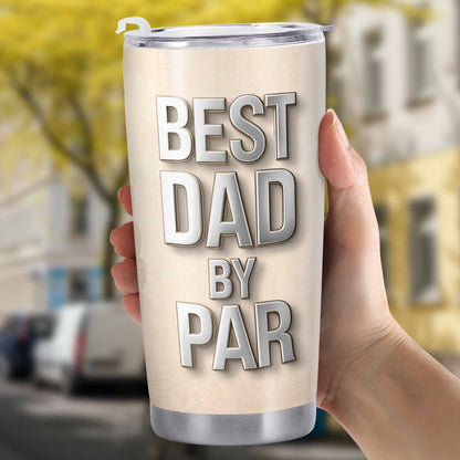 Best Dad By Par With Golf Equipment and Glove
