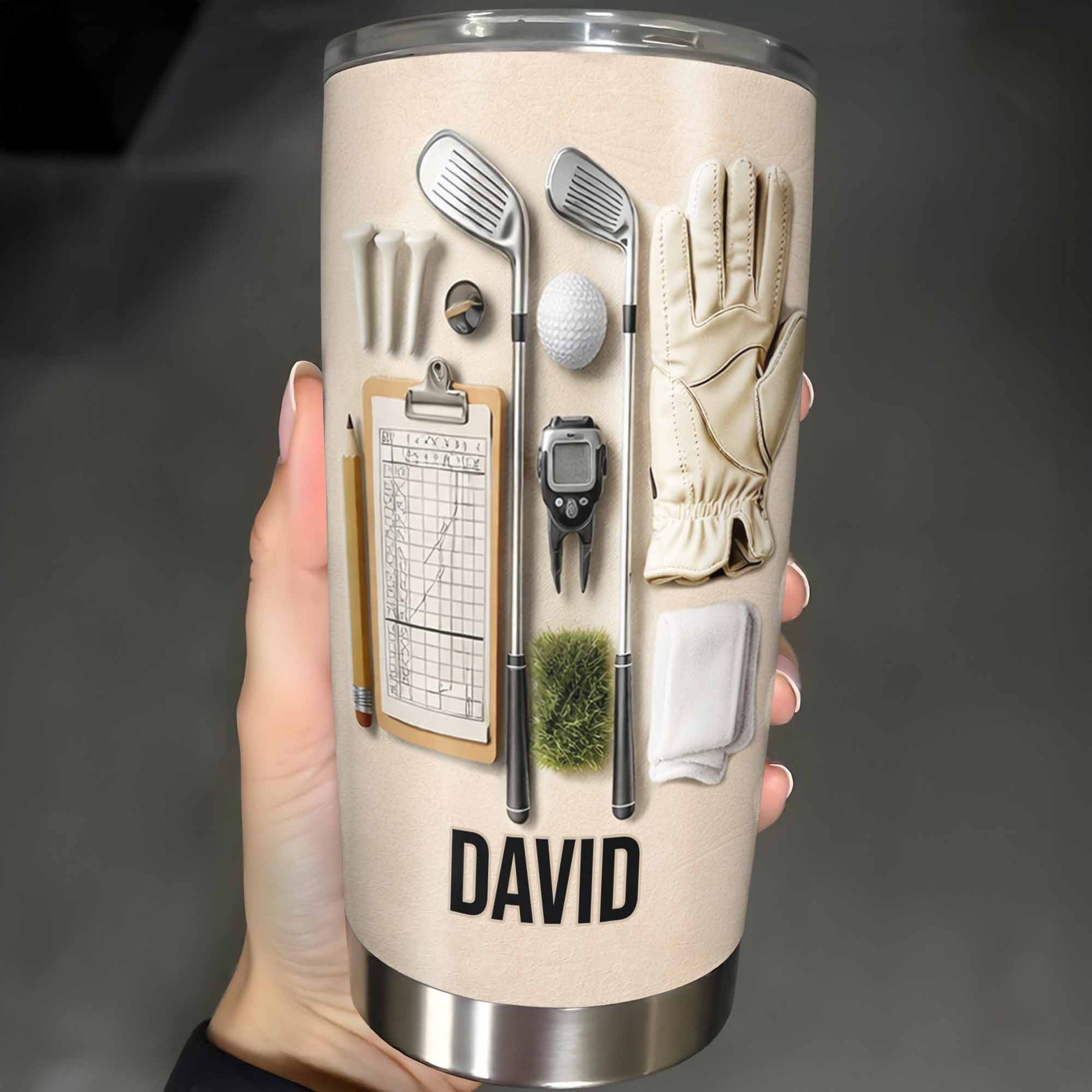 Best Dad By Par With Golf Equipment and Glove