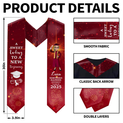 A Sweet Ending To A New Beginning, Graduation Cap and Fireworks