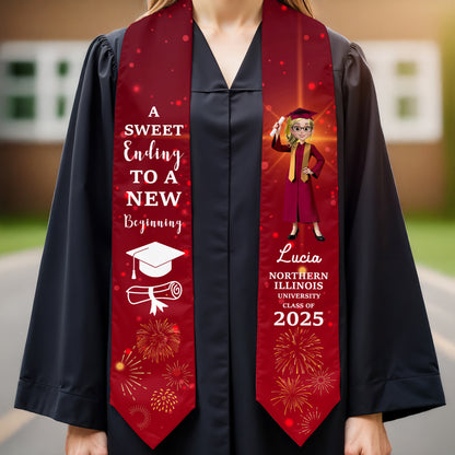 A Sweet Ending To A New Beginning, Graduation Cap and Fireworks