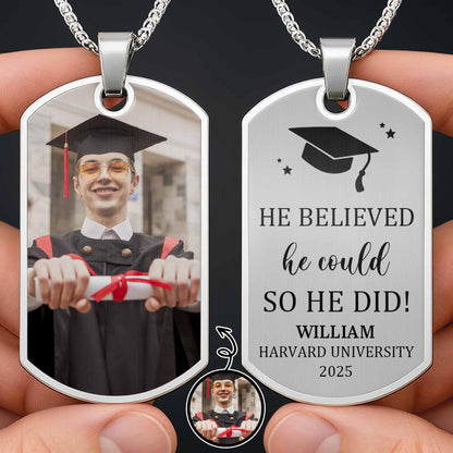 He Believed He Could So He Did Graduation Cap Stars