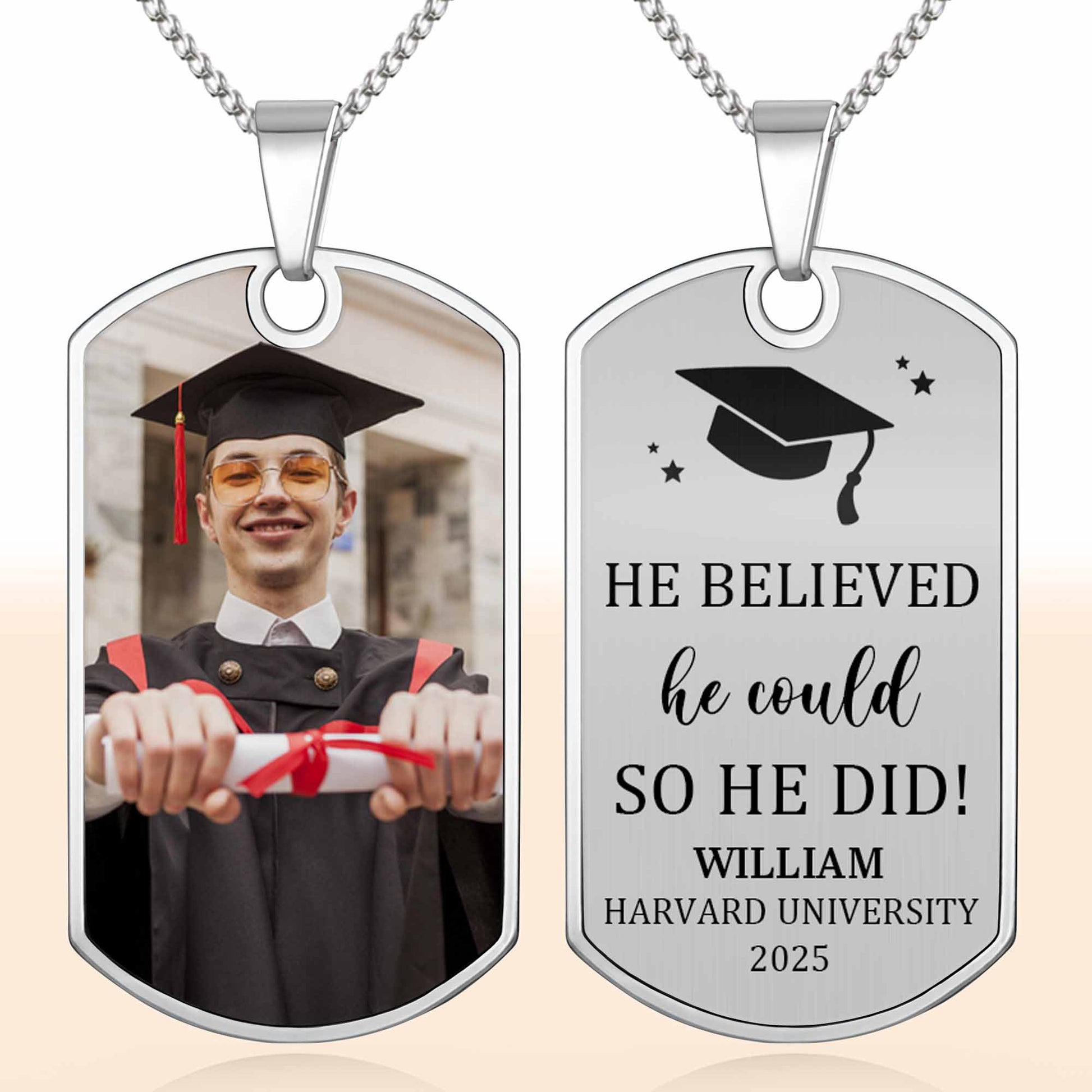 He Believed He Could So He Did Graduation Cap Stars
