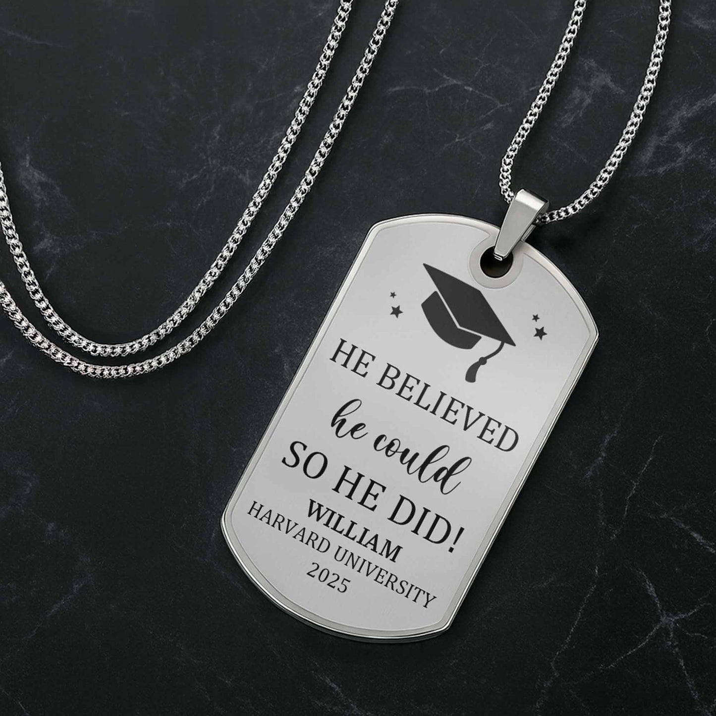 He Believed He Could So He Did Graduation Cap Stars