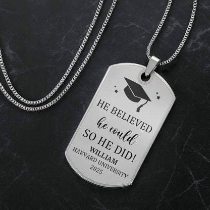 He Believed He Could So He Did Graduation Cap Stars