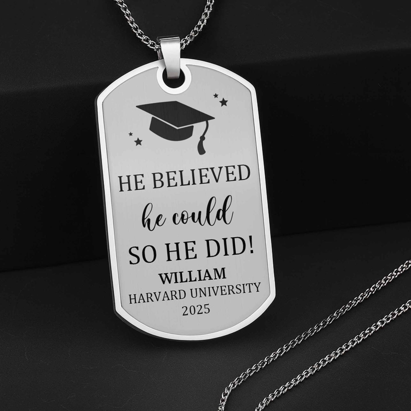 He Believed He Could So He Did Graduation Cap Stars