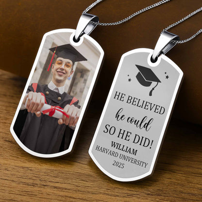He Believed He Could So He Did Graduation Cap Stars