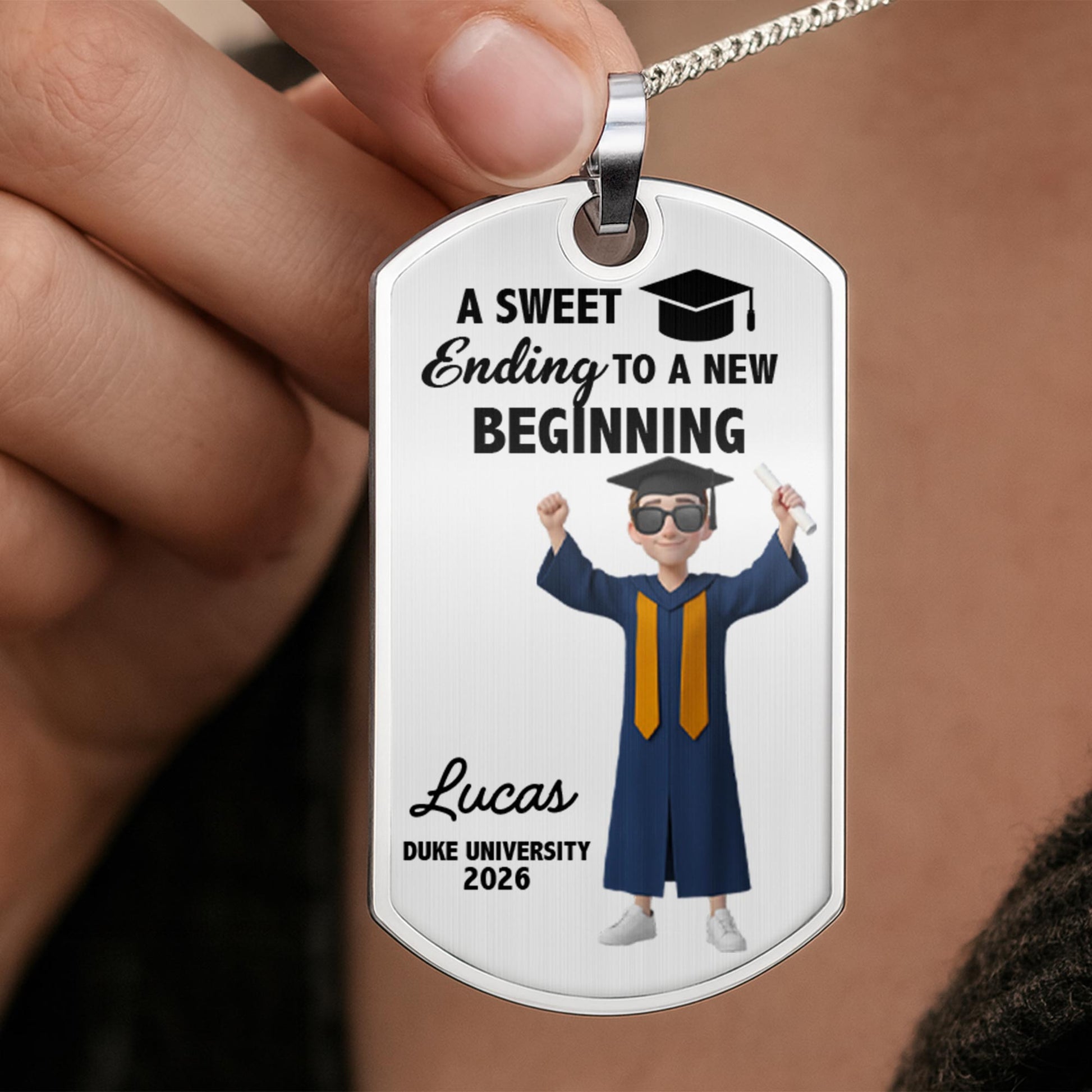 A Sweet Ending To A New Beginning Graduation Cap And Diploma