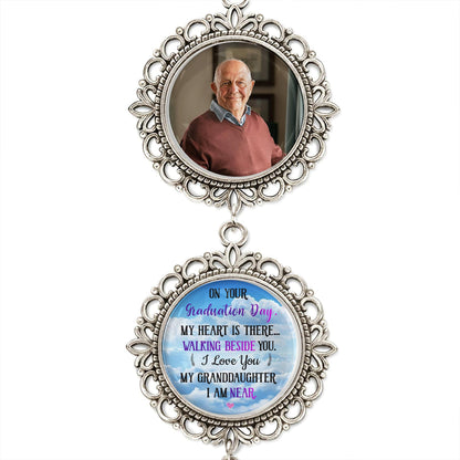 On Your Graduation Day, My Heart Is There, Angel Wing And Pendant Charm