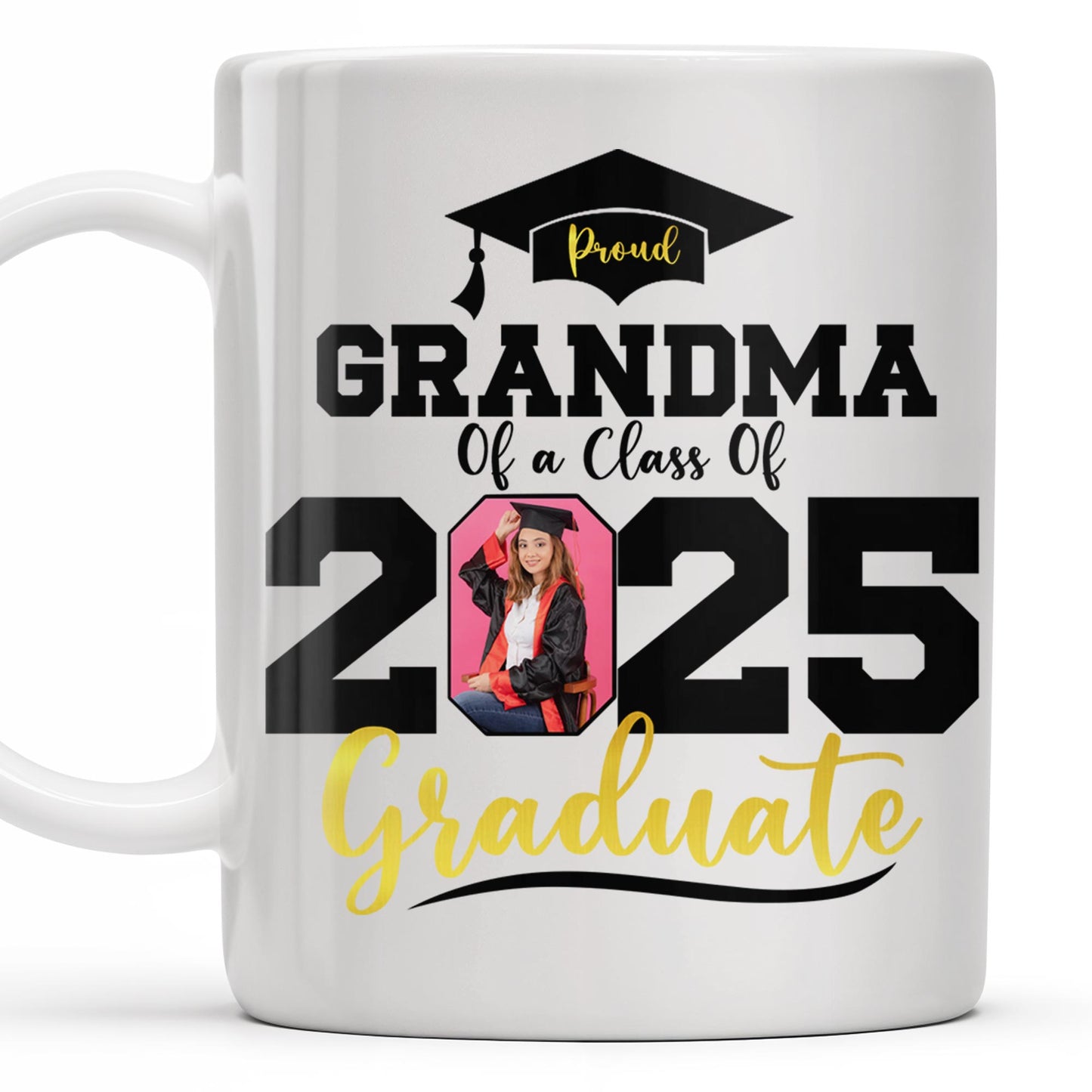 Proud Grandma Of A Class Of 2025 Graduate, Graduation Cap and Diploma