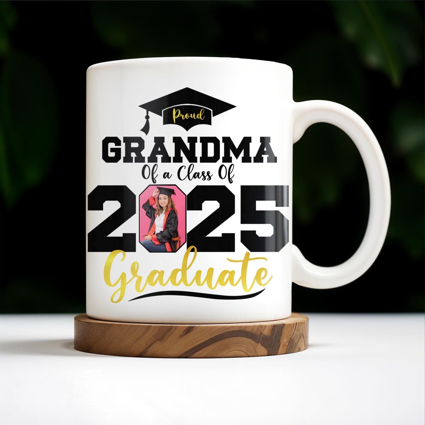 Proud Grandma Of A Class Of 2025 Graduate, Graduation Cap and Diploma