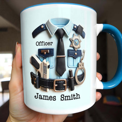 Officer Police Uniform and Accessories Custom Accent Mug
