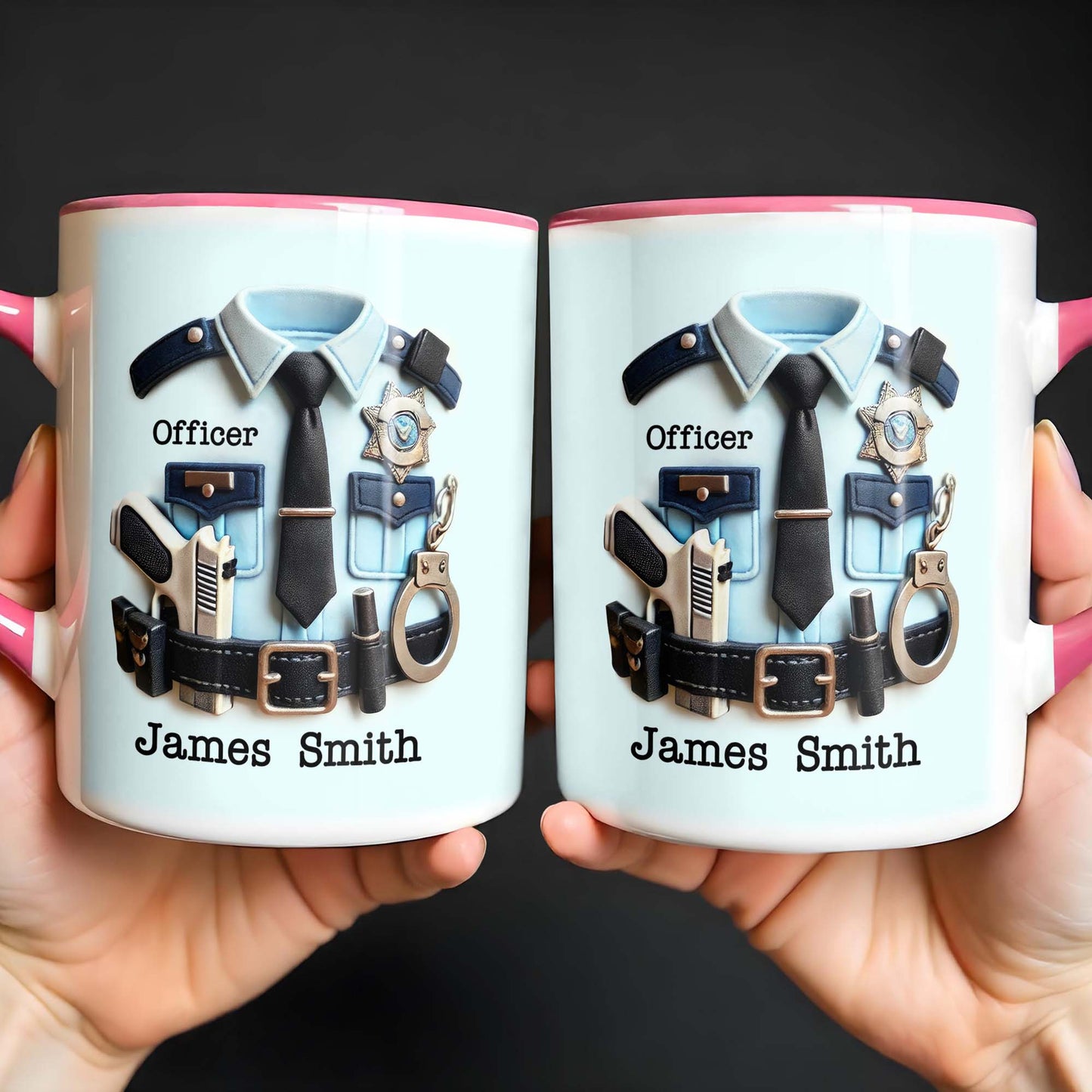 Officer Police Uniform and Accessories Custom Accent Mug