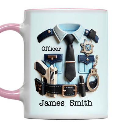 Officer Police Uniform and Accessories Custom Accent Mug