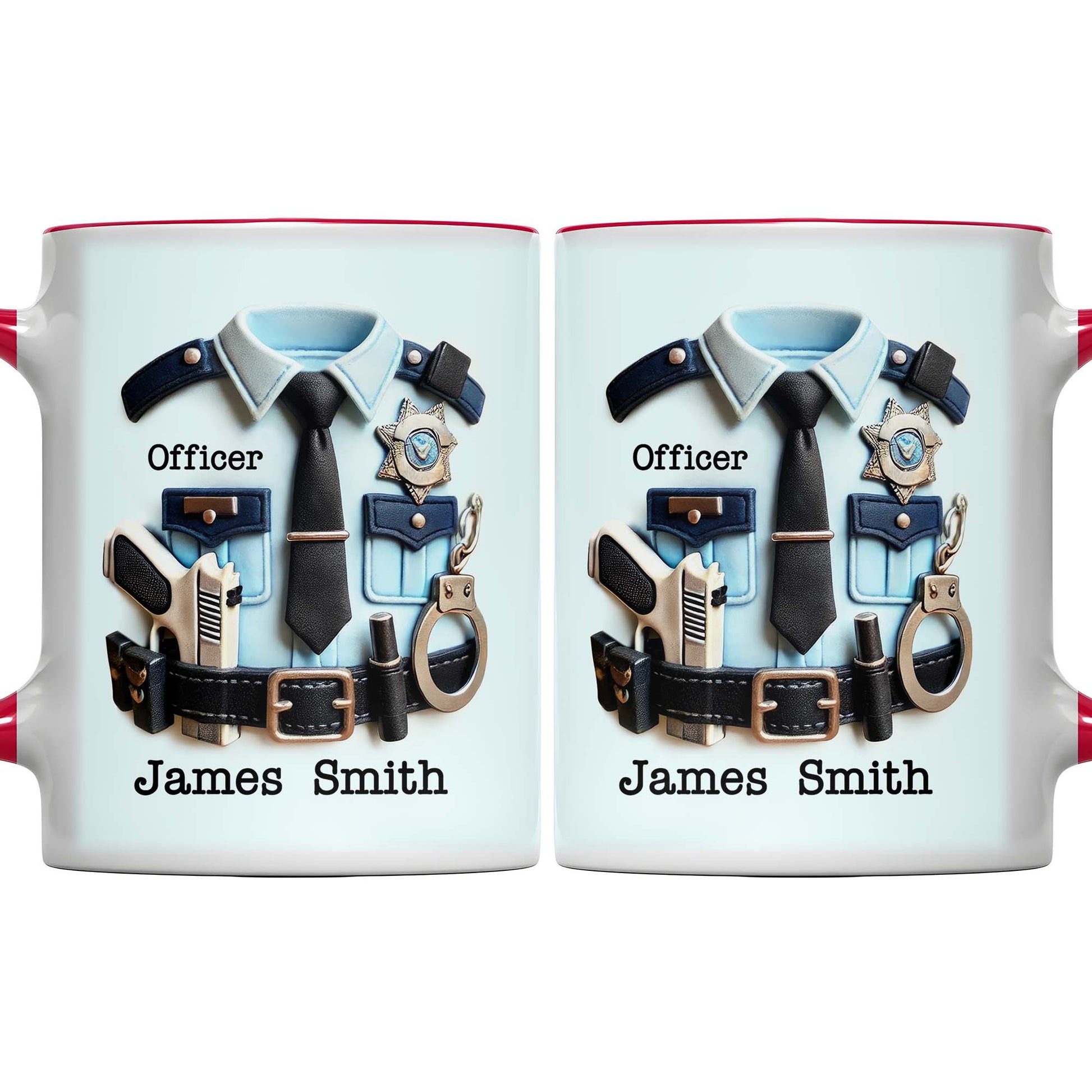 Officer Police Uniform and Accessories Custom Accent Mug