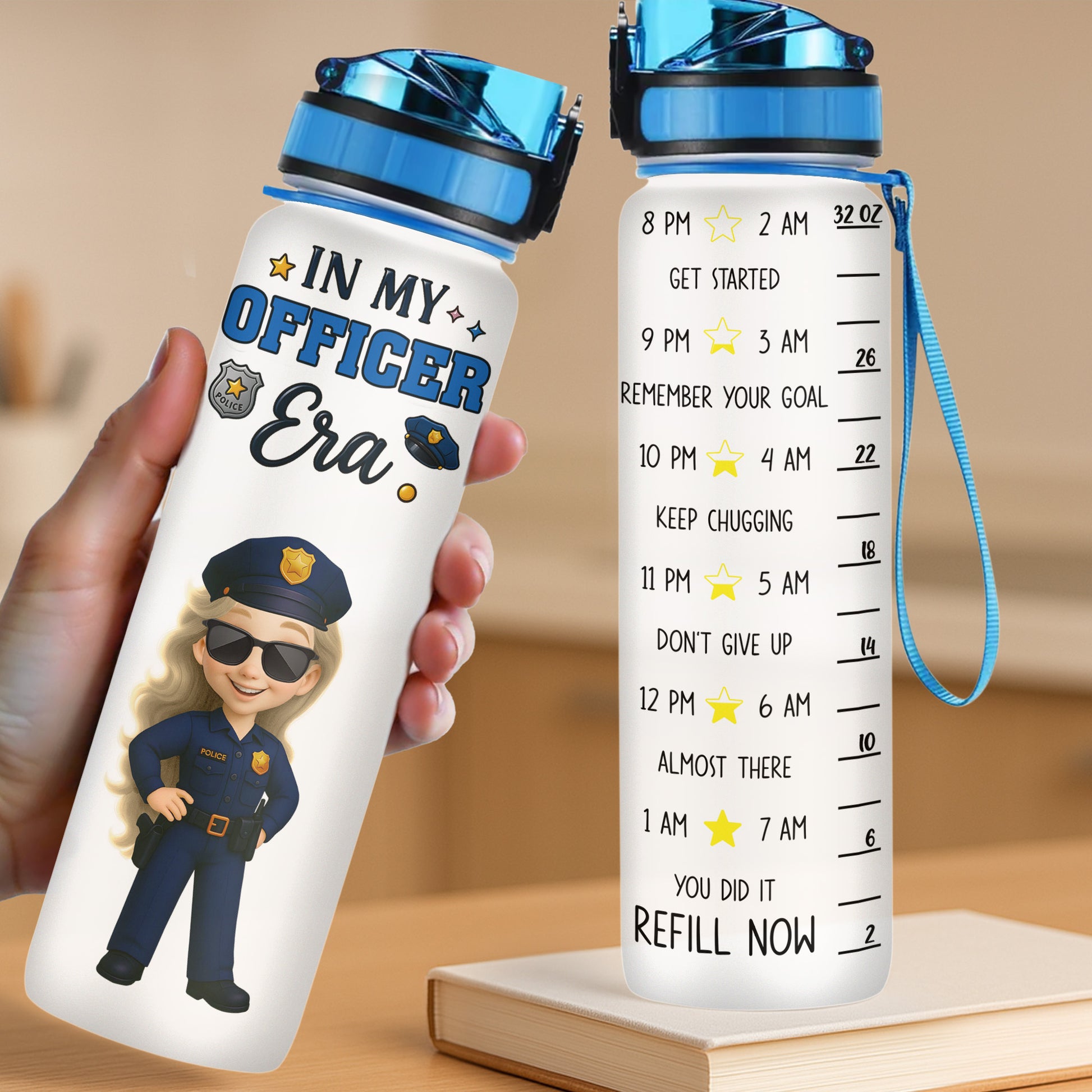 In My Officer Era, Police Officer and Water Bottle Timeline