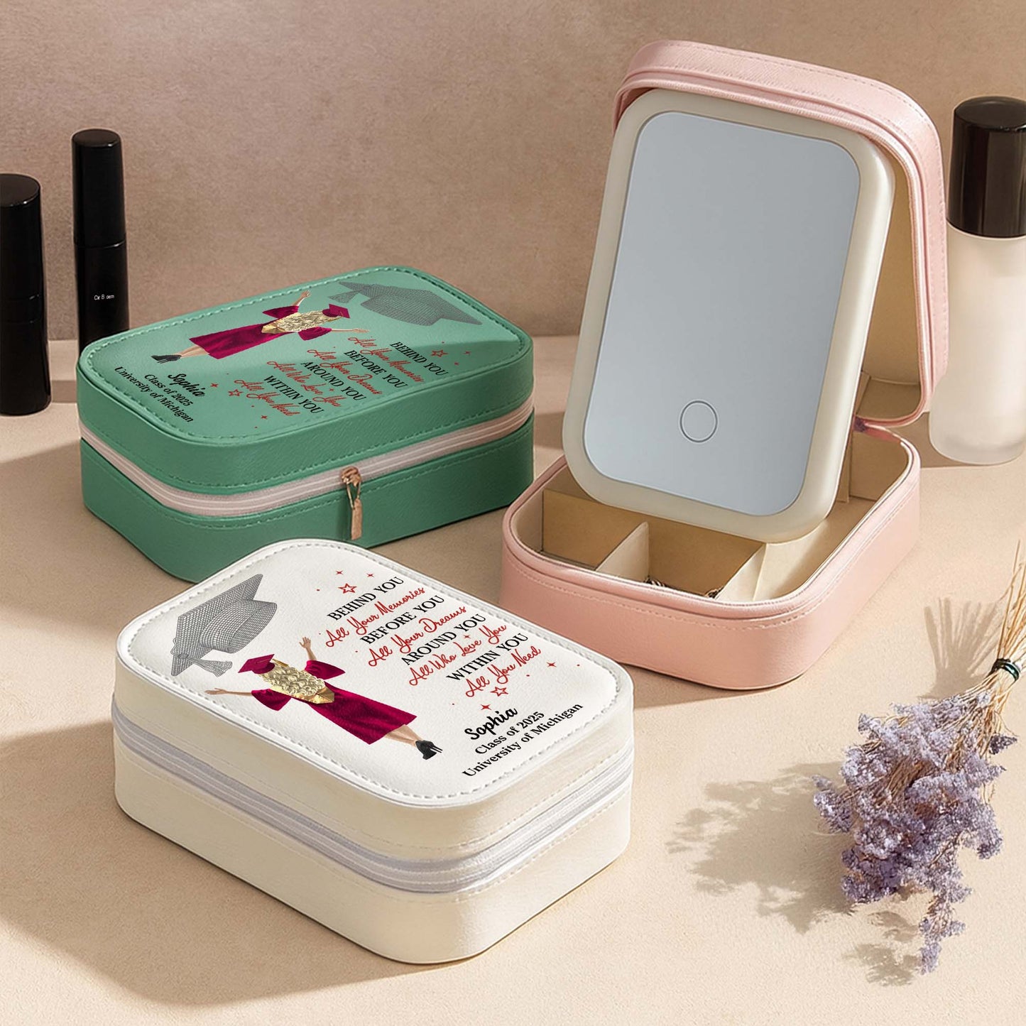 Behind You All Your Memories, Graduation Cap And Stars