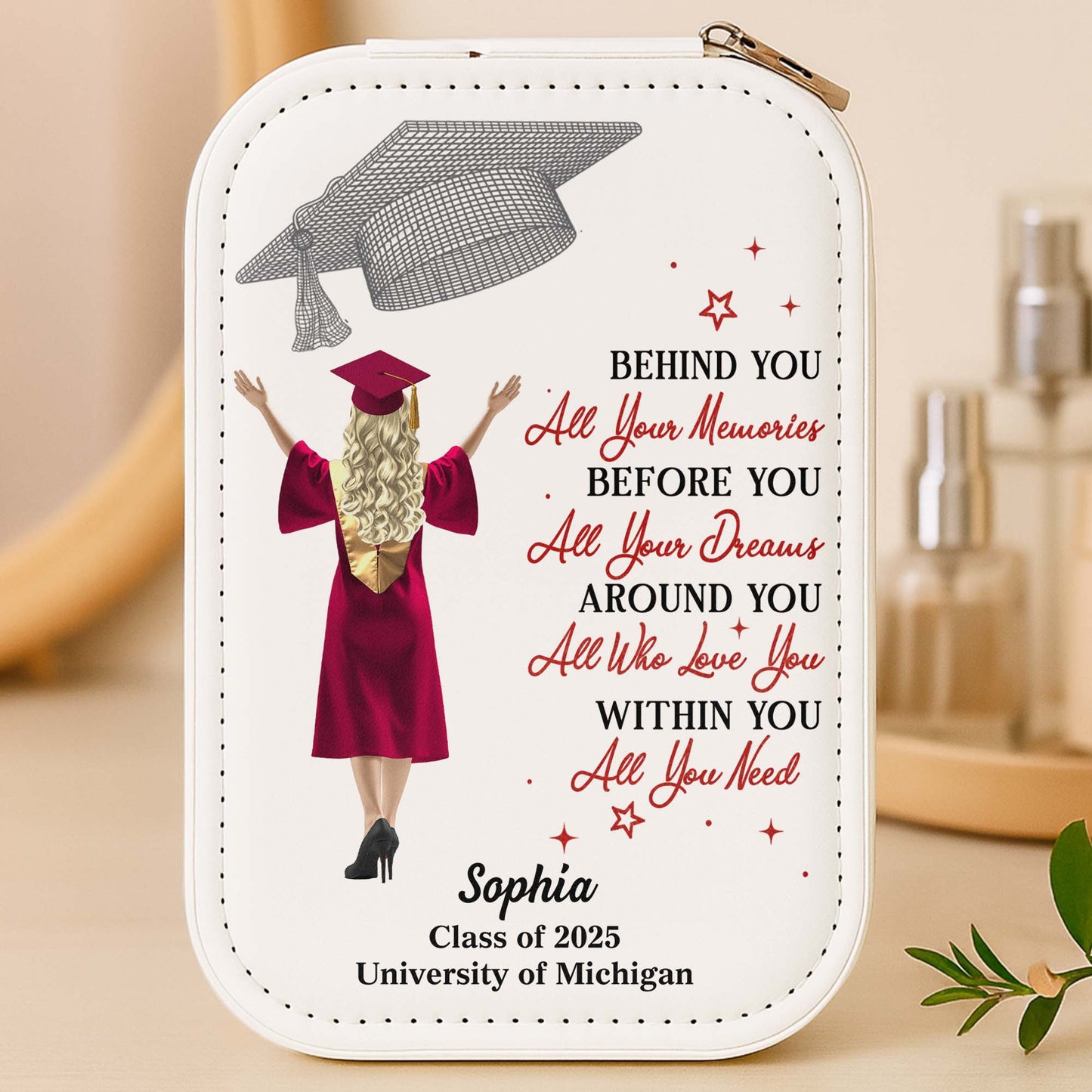 Behind You All Your Memories, Graduation Cap And Stars