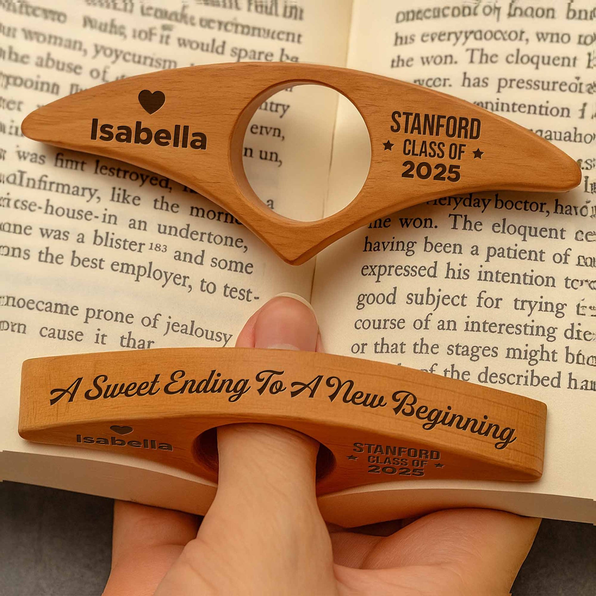 A Sweet Ending To A New Beginning Book Page Holder