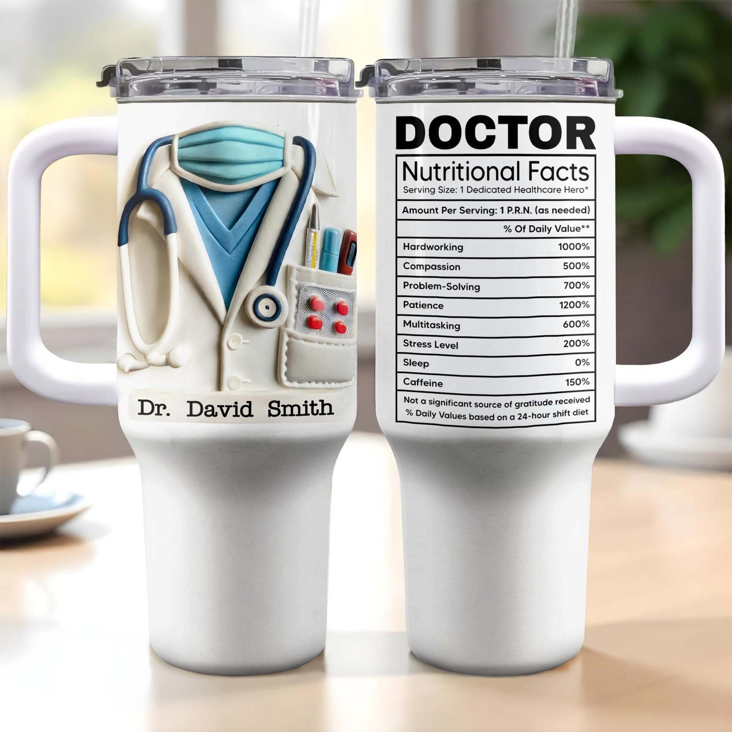 Celebrate The Spirit Of Medical Professionals, Stethoscope And Coat