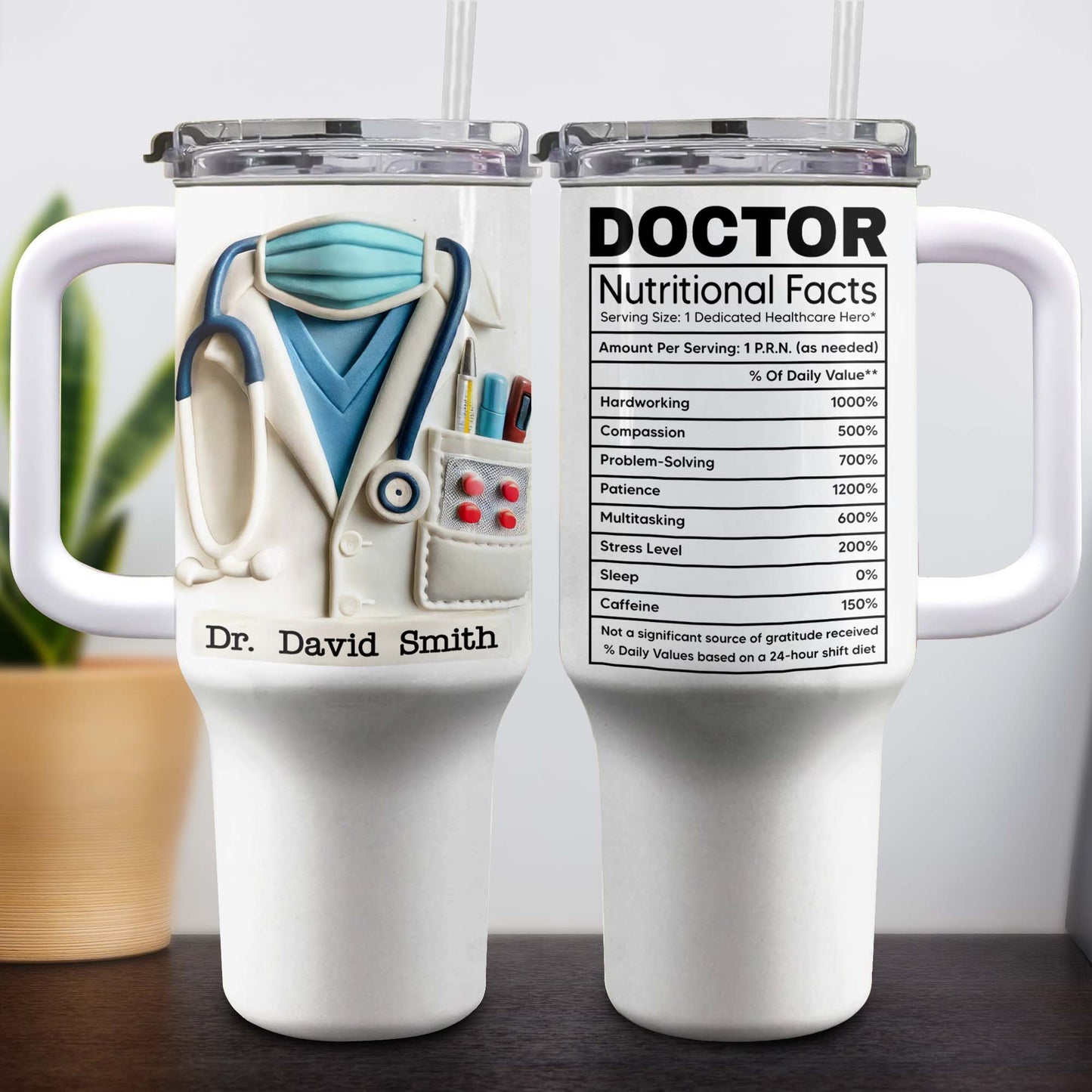 Celebrate The Spirit Of Medical Professionals, Stethoscope And Coat