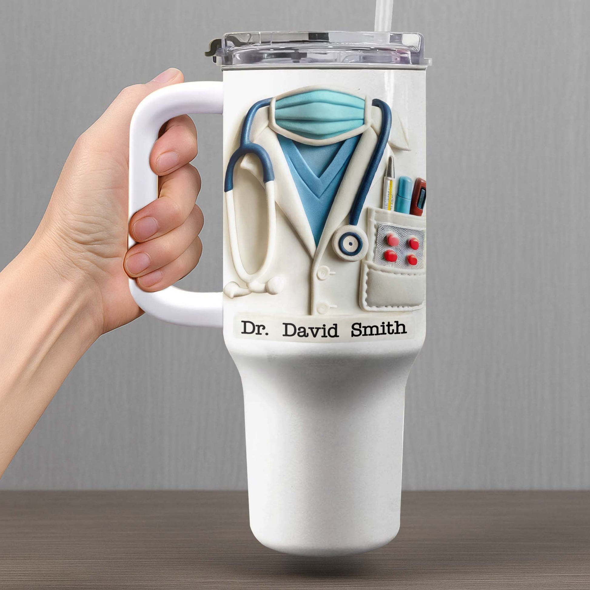 Celebrate The Spirit Of Medical Professionals, Stethoscope And Coat