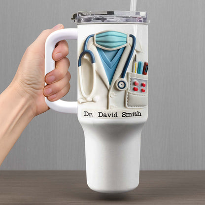 Celebrate The Spirit Of Medical Professionals, Stethoscope And Coat