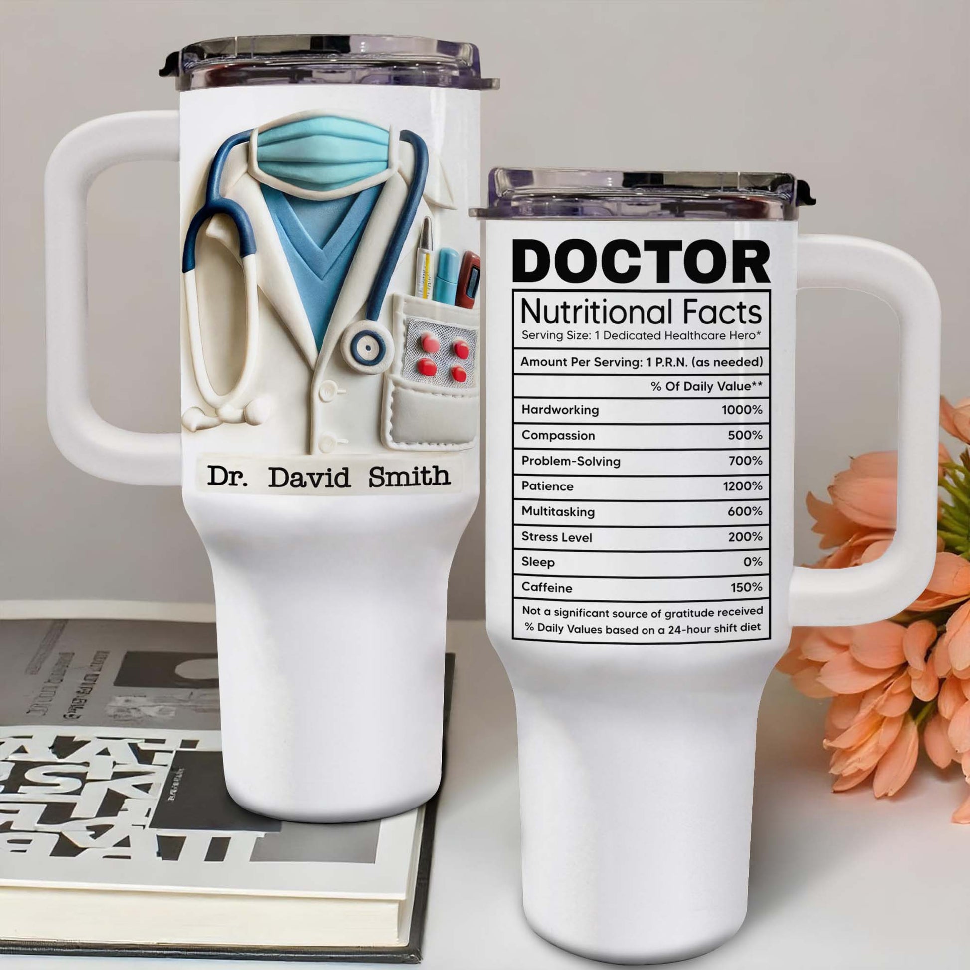 Celebrate The Spirit Of Medical Professionals, Stethoscope And Coat