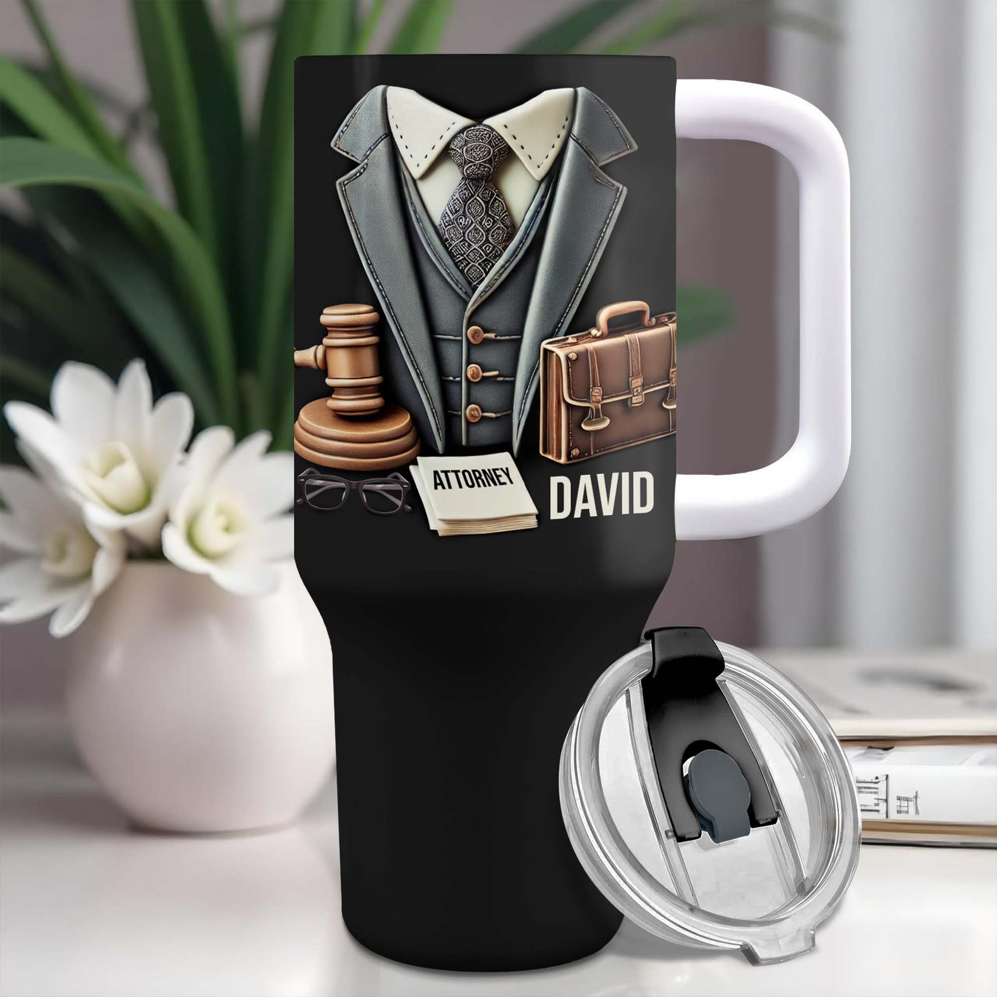 Perfect Gift Featuring Suit, Briefcase, Gavel