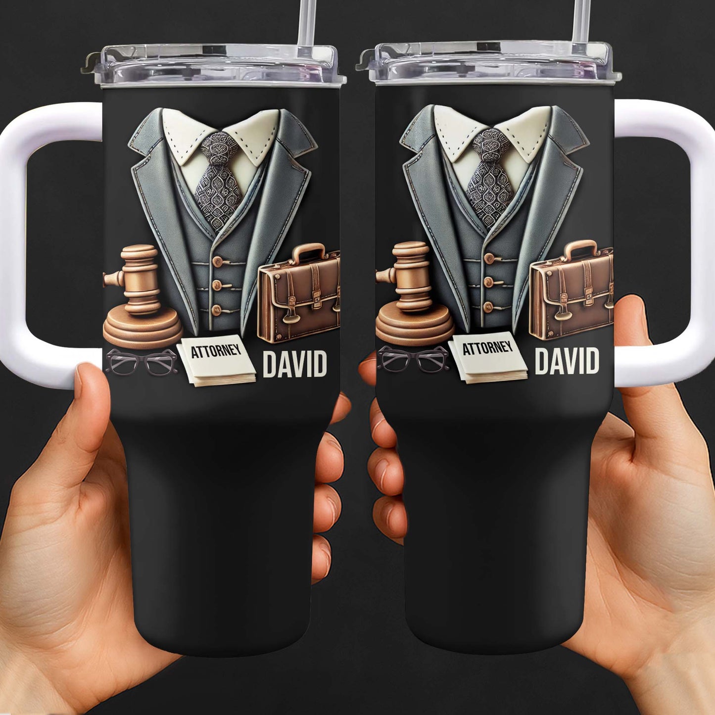 Perfect Gift Featuring Suit, Briefcase, Gavel