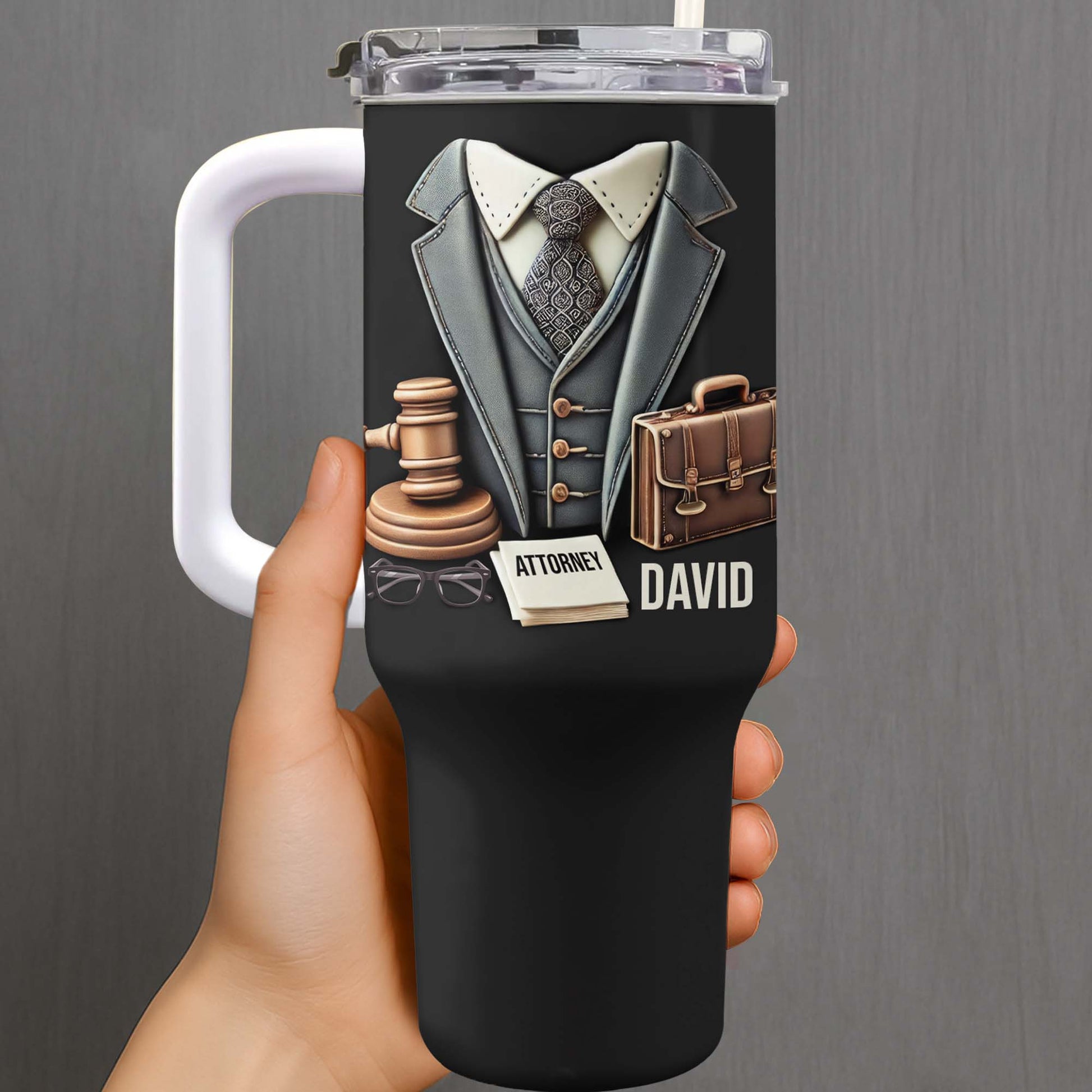 Perfect Gift Featuring Suit, Briefcase, Gavel