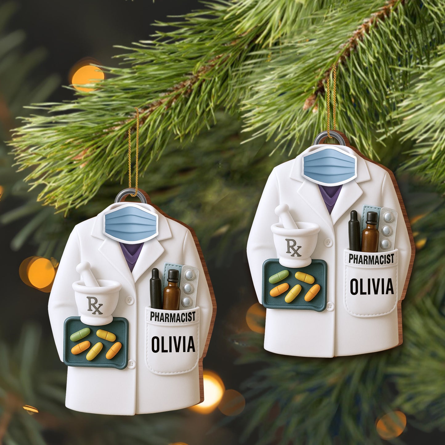 Celebrate Your Favorite Pharmacist, Pharmacy Coat and Medical Bottles