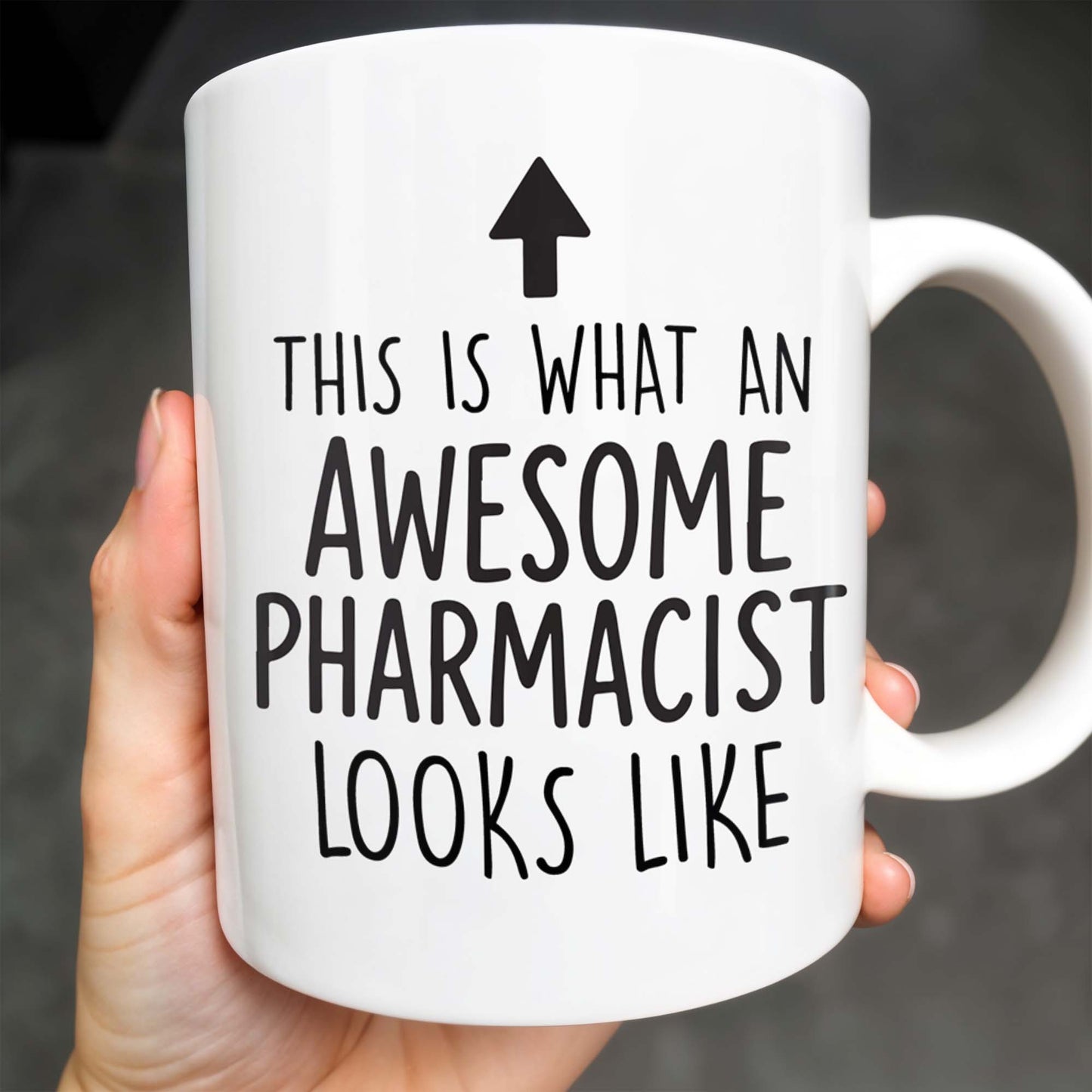 This Is What An Awesome Pharmacist Looks Like, Pharmacy Tools And Text - Personalized Custom Coffee Mug - GRAD308_MG