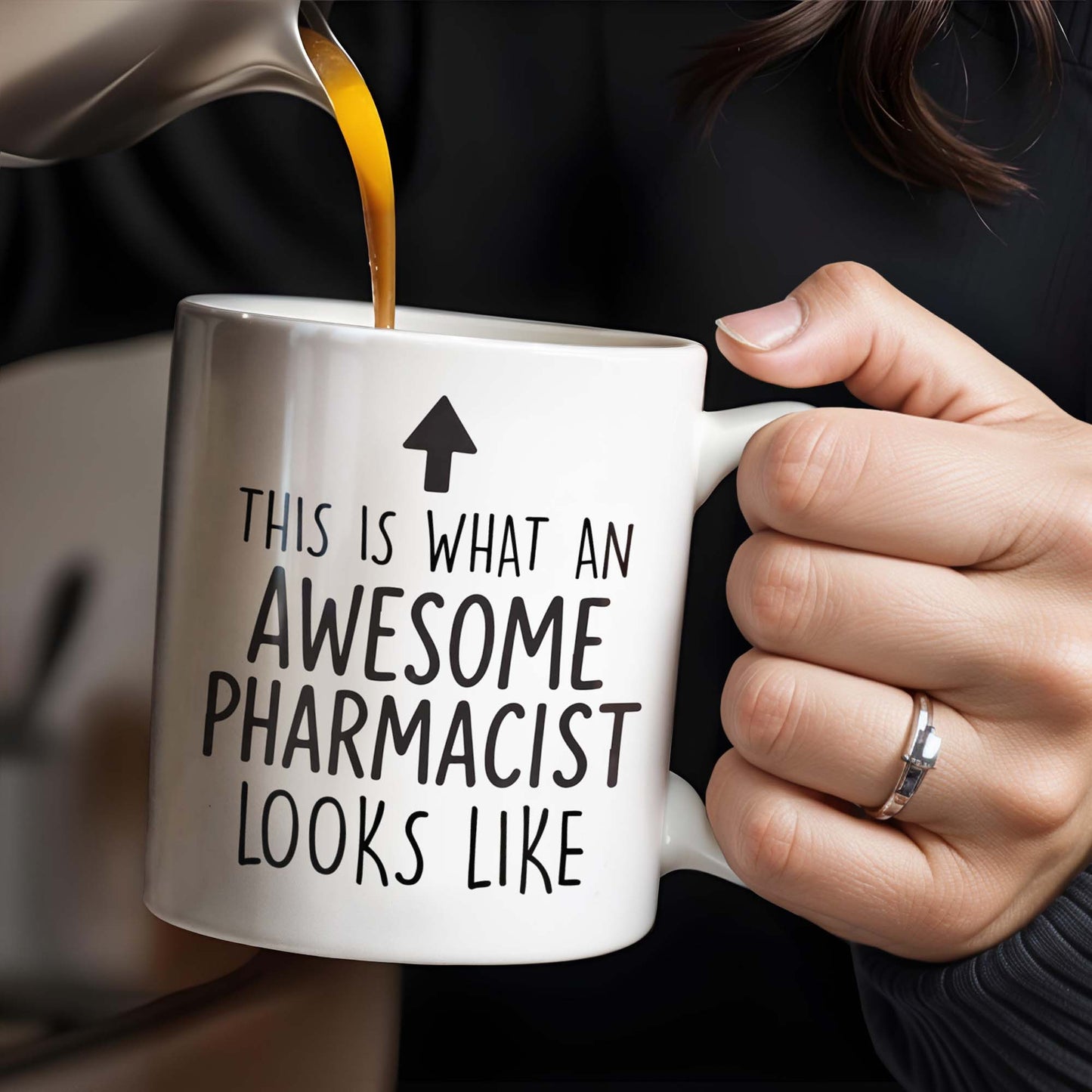 This Is What An Awesome Pharmacist Looks Like, Pharmacy Tools And Text - Personalized Custom Coffee Mug - GRAD308_MG