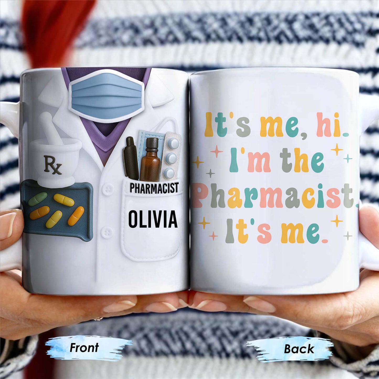 It's Me, Hi. I'm The Pharmacist. It's Me, Pharmacist Lab Coat and Medical Tools