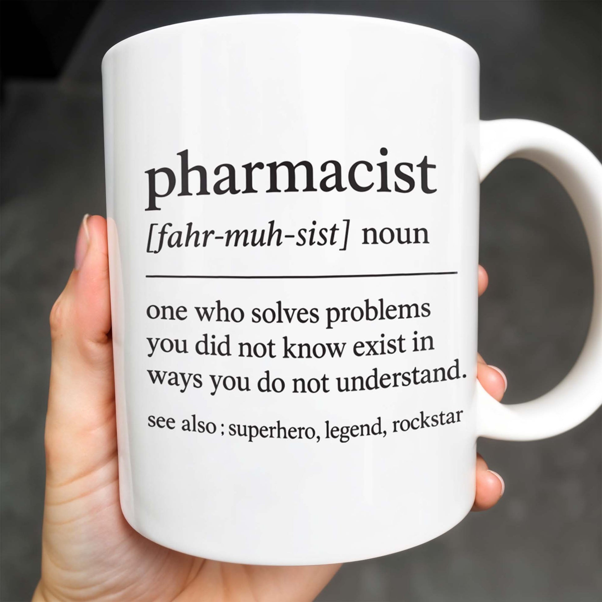 Pharmacist, Solves Problems You Don't Understand, Lab Coat and Pills