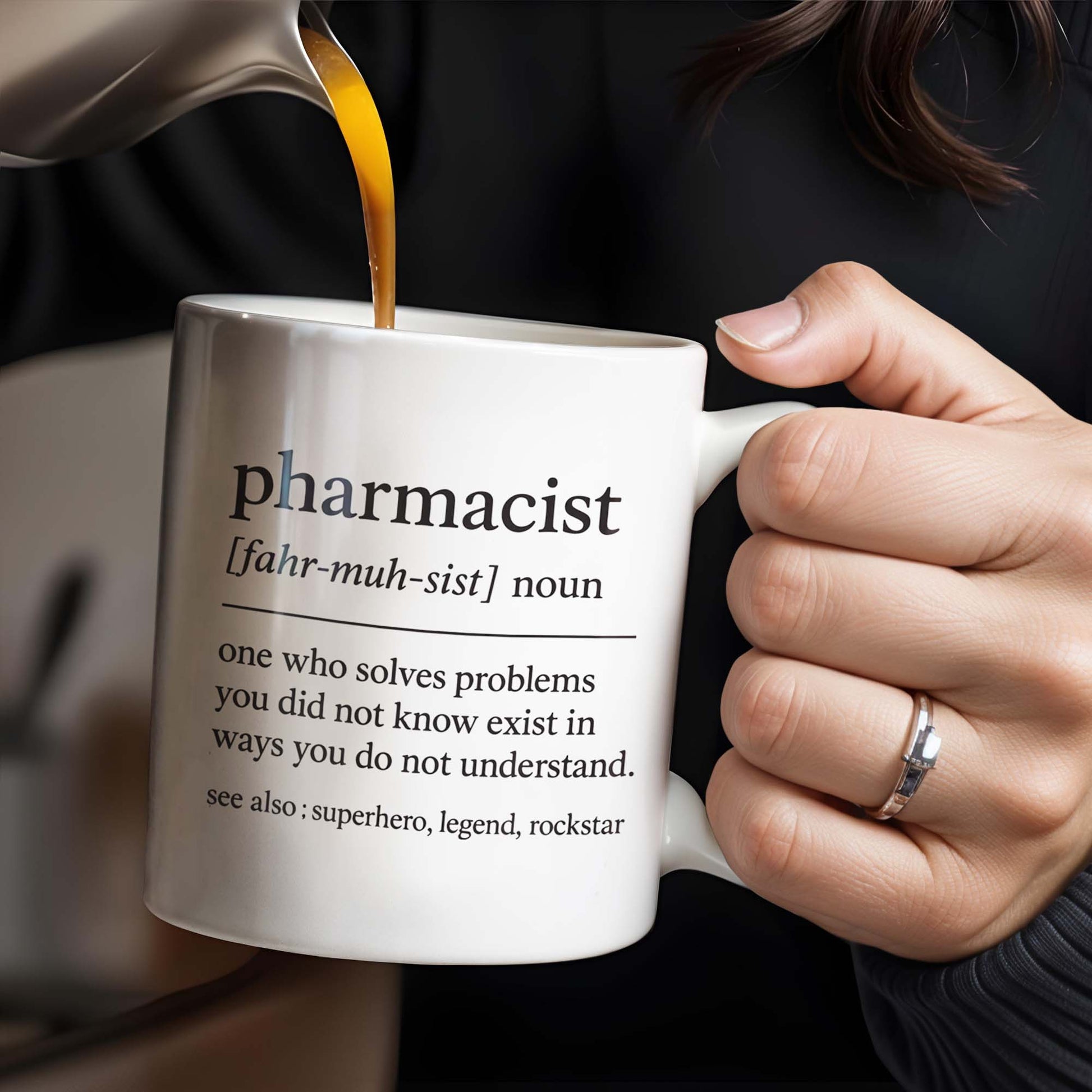 Pharmacist, Solves Problems You Don't Understand, Lab Coat and Pills