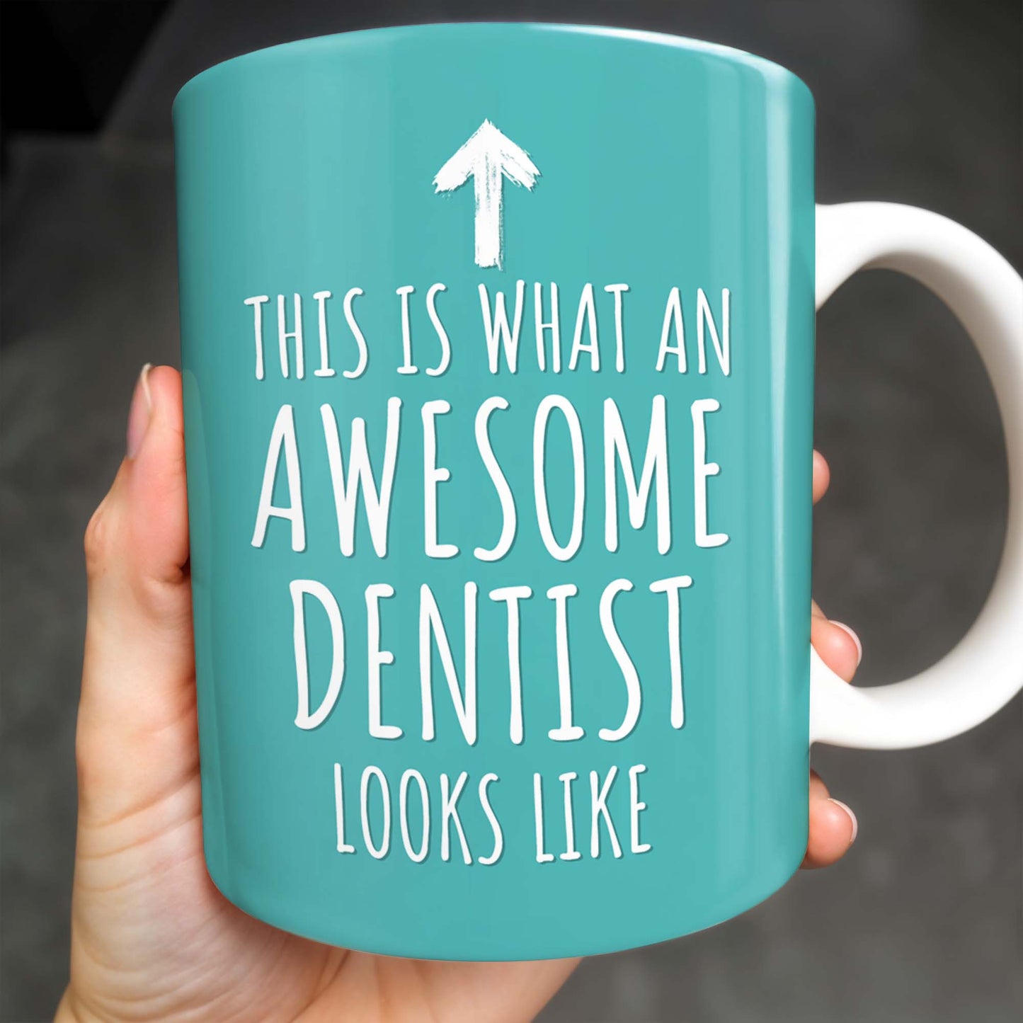 This Is What An Awesome Dentist Looks Like, Arrow and Text