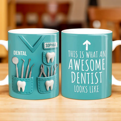 This Is What An Awesome Dentist Looks Like, Arrow and Text