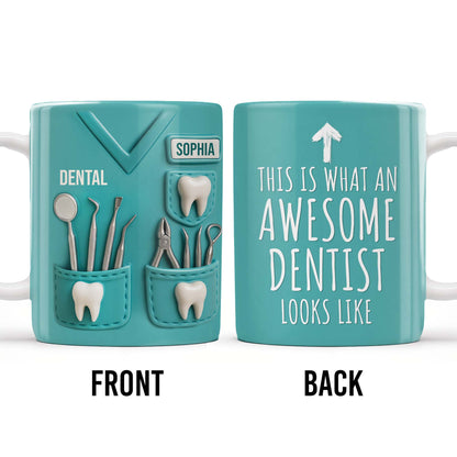 This Is What An Awesome Dentist Looks Like, Arrow and Text