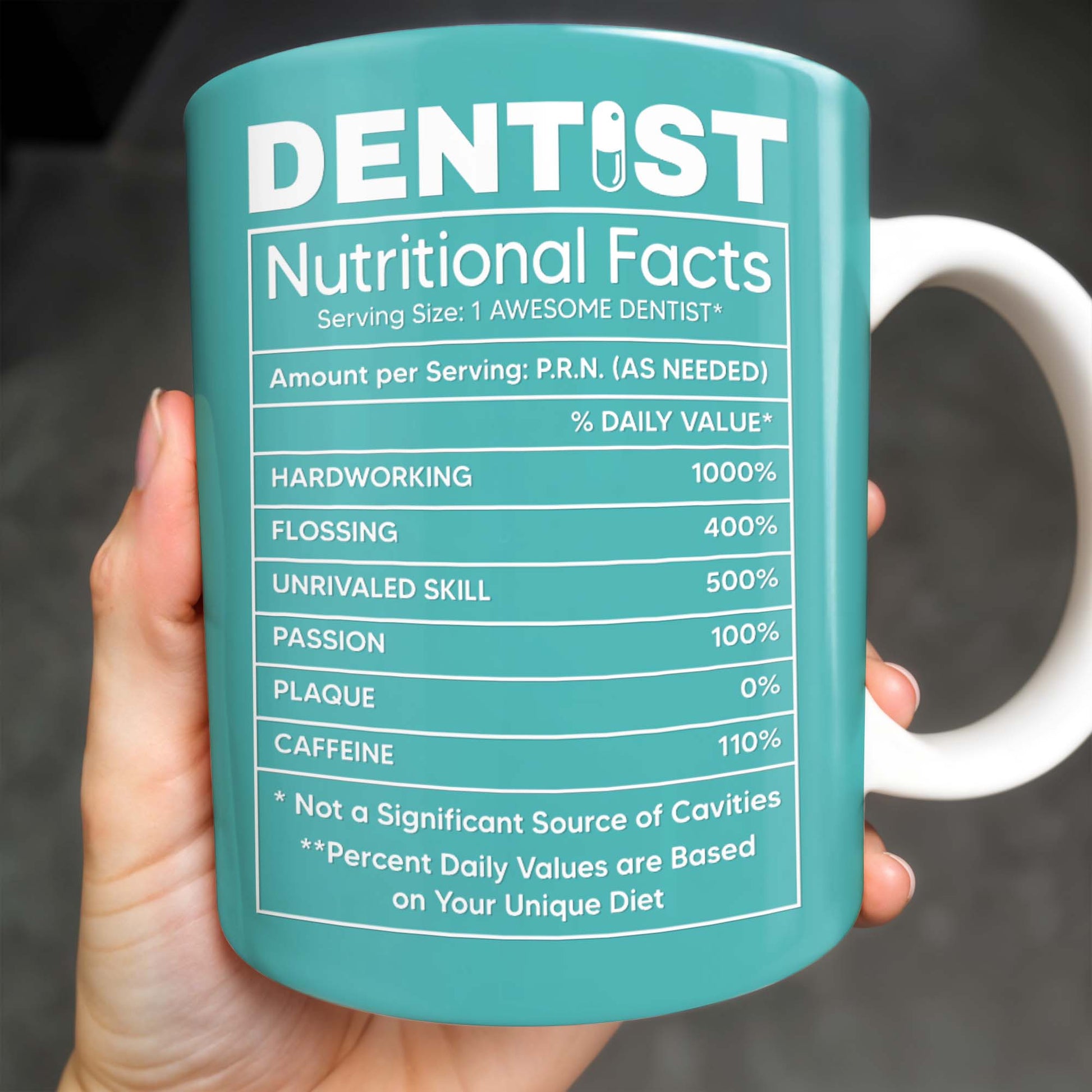 Dentist Nutritional Facts, Serving Size 1 Awesome Dentist