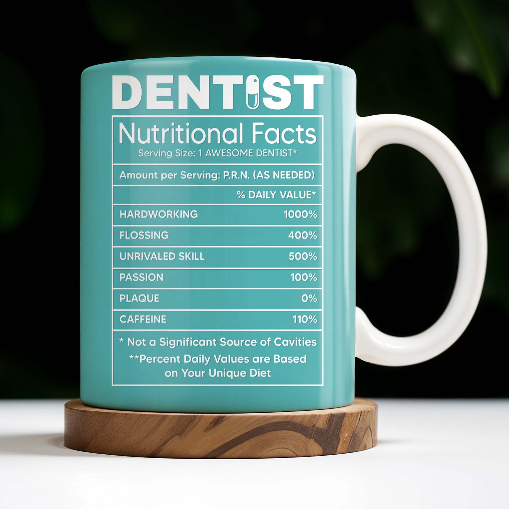 Dentist Nutritional Facts, Serving Size 1 Awesome Dentist