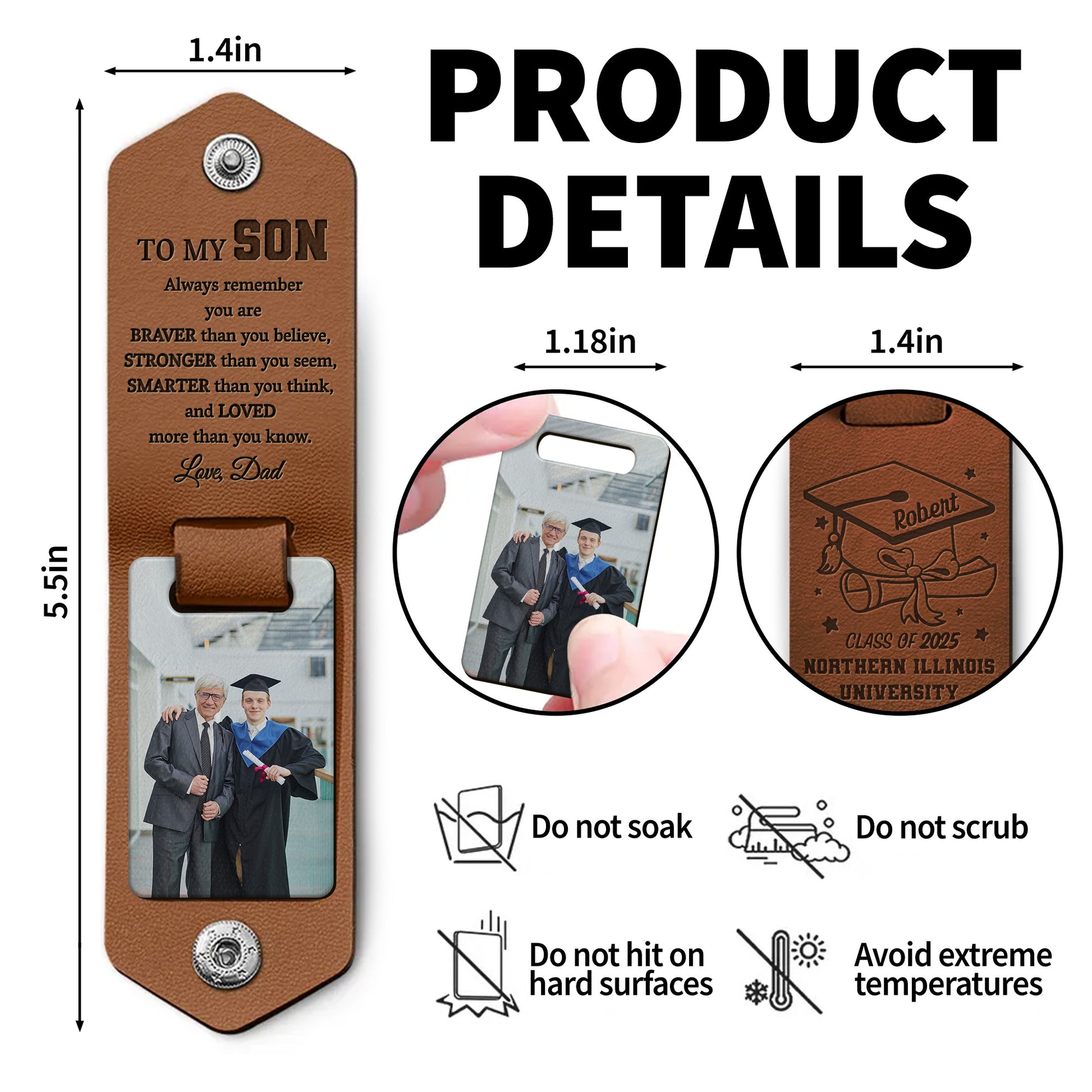 To My Son, Always Remember You Are Braver, Stronger, Smarter, Graduation Cap And Diploma