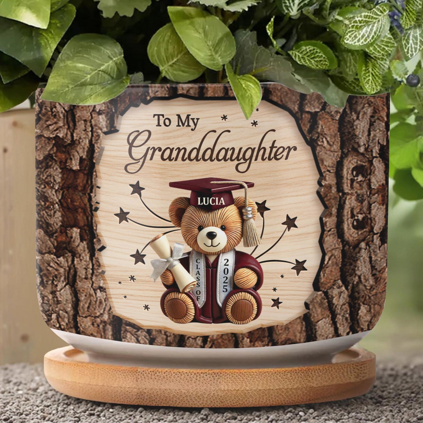 To My Granddaughter, Whenever You Feel Overwhelmed Remember Whose Granddaughter You Are, Teddy Bear and Crown