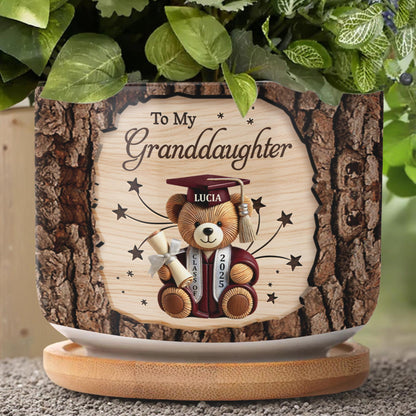 To My Granddaughter, Whenever You Feel Overwhelmed Remember Whose Granddaughter You Are, Teddy Bear and Crown