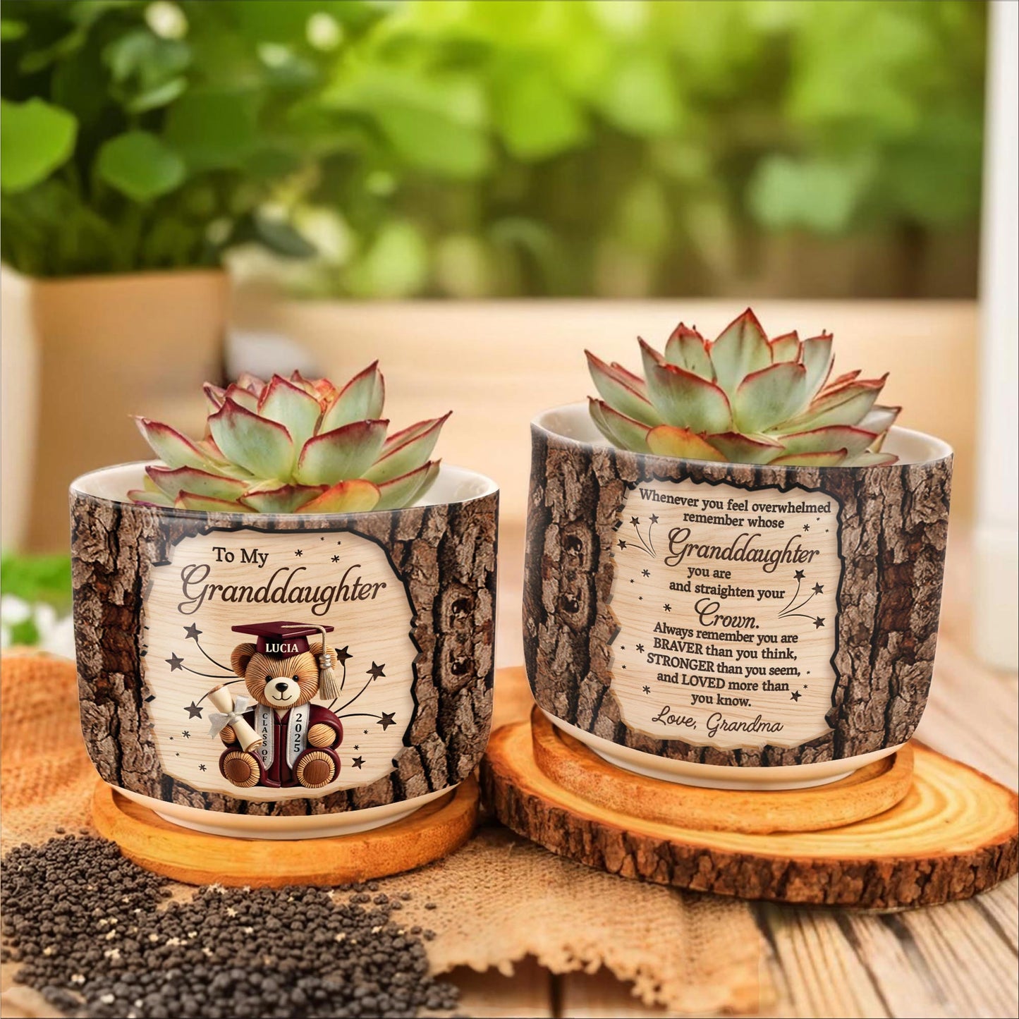 To My Granddaughter, Whenever You Feel Overwhelmed Remember Whose Granddaughter You Are, Teddy Bear and Crown