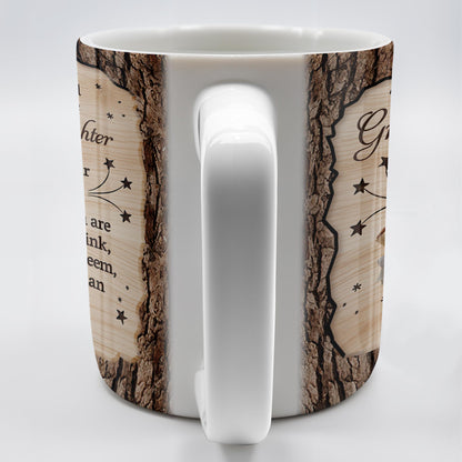 To My Granddaughter, Always Remember You Are Braver, Graduation Cap and Gown - Personalized Custom Coffee Mug - GRAD319_MG