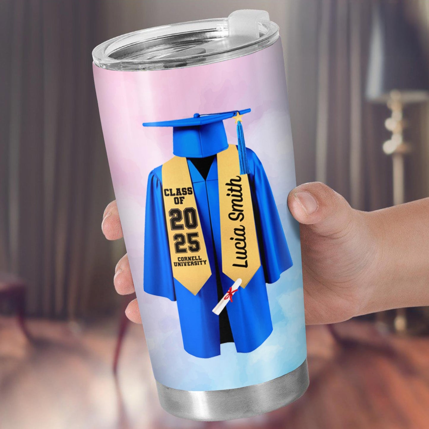 Celebrate Academic Achievements, Graduation Gown and Diploma