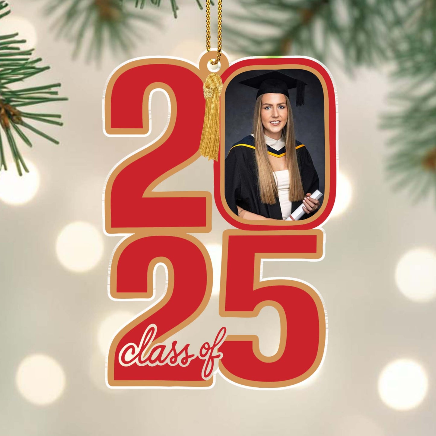 Class Of [year], Graduation Cap And Diploma